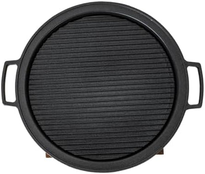 Japanese Yakitori Konro Grill Tabletop Round BBQ Grill Charcoal Stove Portable Camping Grill 8 inch Diameter Aluminum Alloy (Comal Burner Top)