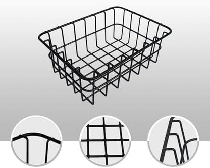 Cooler Basket, with Wire Design, Steel Alloy, Rust-Resistant Cooler Organizer, Portable Ice Insert, for Camping, Fishing, Tailgating