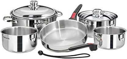 Magma A10-360L-IND 10 Piece Stainless Steel Nesting Cookware Set