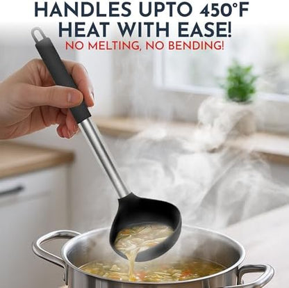 34 PCs Silicone Kitchen Utensils Set, Stainless Steel 450F Heat Resistant
