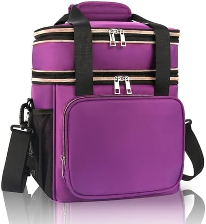 GLENKEY Expandable Lunch Box Women Insulated Soft Leakproof Cooler Bag