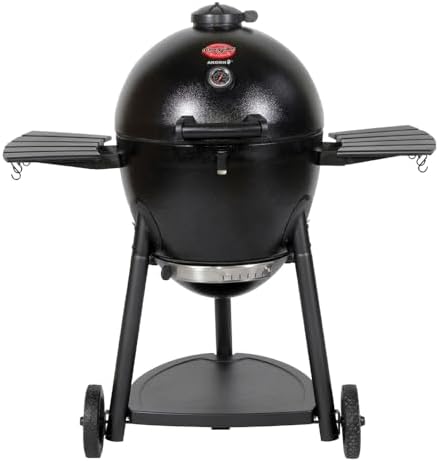 Char-Griller® AKORN® 20-Inch Kamado Charcoal Grill and Smoker with Triple-Wall Insulation and EasyDump™ Ash Pan with 445 Cooking Square Inches in Black