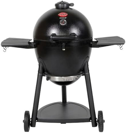 Char-Griller® AKORN® 20-Inch Kamado Charcoal Grill and Smoker with Triple-Wall Insulation and EasyDump™ Ash Pan with 445 Cooking Square Inches in Black