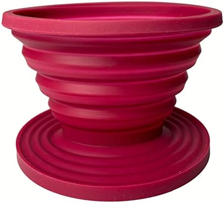Attsky Collapsible Pour Over Coffee Dripper for Camping, 2-Pack, Red
