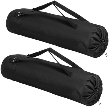 2 Pack 43.3×13.7 Inches Heavy Duty Camping Chair Replacement Bag Large Folding Chair Carry Bag with Adjustable Shoulder Strap Oxford Cloth Storage Tent Bag for Outdoor Camping Travel Sports (Black)