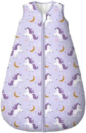 Yoofoss Baby Sleep Sack 0-6 Month 2.5TOG 100% Organic Cotton 2-Way Zipper