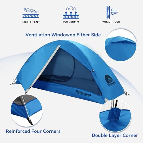 1/2/3/4 Person Lightweight Backpacking Tent, Waterproof Camping Hiking Tent
