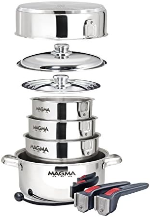 Magma A10-360L-IND 10 Piece Stainless Steel Nesting Cookware Set