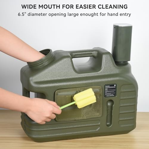 5 Gallon Water Jug, Bpa Free Portable Large Water Jug, Emergency Water Storage Containers for Outdoor Hiking Camping