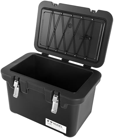 IRIS USA Hugel 44 Qt Cooler, Metal Buckle, Leak Resistant, Rotomolded, Gray