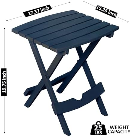 Adams Quik-Fold® Side Table - Midnight