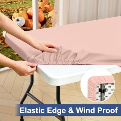 homing Rectangle Table Cloth Cover 4 Foot Elastic Fitted Tablecloth