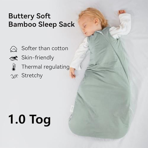 BubblePanda Rayon Made from Bamboo Sleep Sack 6-12 Months 1.0 Tog Baby