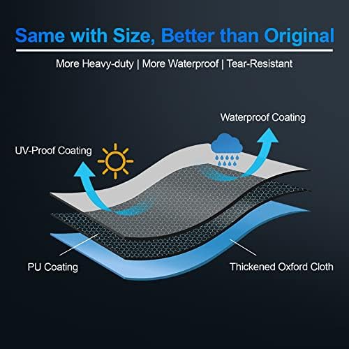 Comnova Weber Grill Cover - Q Series, Q2000/Q200/Q1000/Q100, Q2200, 2400, 1200, 1400 & More - Heavy Duty & Waterproof