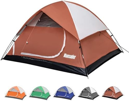 Camping Tent, Waterproof 2/3/4 Person Tents for Camping, Lightweight Easy Set Up Outdoor Hiking Tent Backpacking Tent with Carry Bag, Backpack Tent Suit for Family Beach Hiking Travel