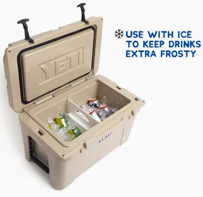 Above Sea Level Ice Pack Divider Compatible with YETI Coolers - Choose Your Size (Tundra Haul, 35/45, 65, Roadie 32, 48/60) - Freeable Cooler Insert for Tundra and Roadie Ice Chests