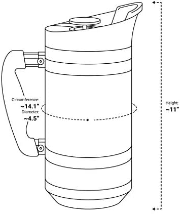BruTrek by Planetary Design | BaseCamp French Press | 48 fl.oz - RedRock