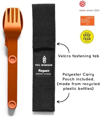 FULL WiNDSOR - MAGWARE Magnetic Travel Camping Cutlery Utensils Set