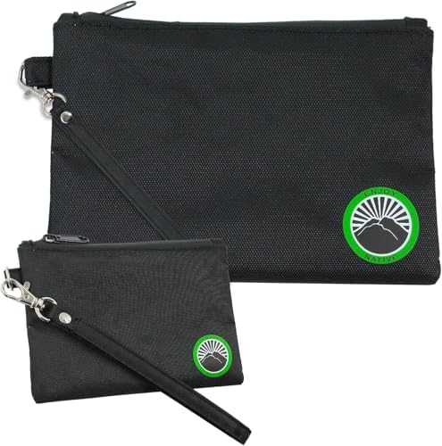 Large and Small Smell Proof Bag Combo, Smell Proof Container, Dog Tested Odor resistant Bag, Best Zipper Odor sealing Pouch Herbs, coffee & Travel Medicine Bag, Scent resistent Containers