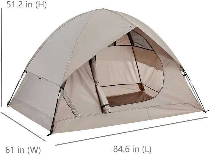 Backpacking Camping Waterproof Tents for 2/4 Person with Rain Fly