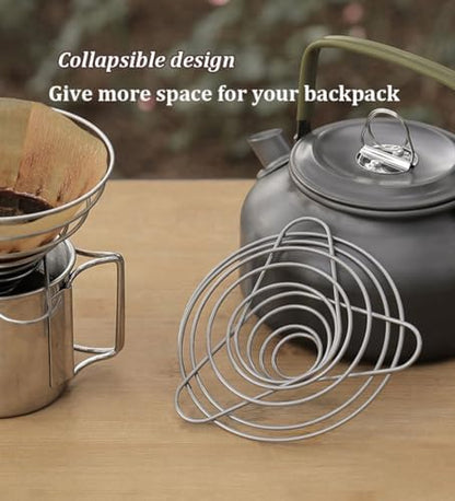 MERMOO YILAN Collapsible Pour Over Coffee Dripper Stainless Steel