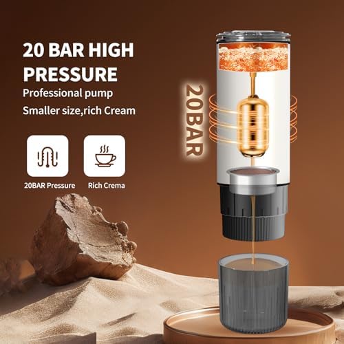 Portable Espresso Machine, 20Bar