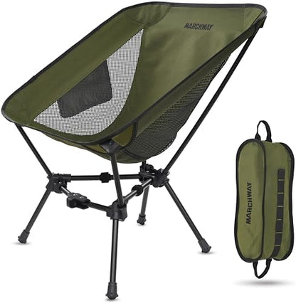 MARCHWAY Lightweight Folding Camping Chair, Portable, Compact and Sturdy