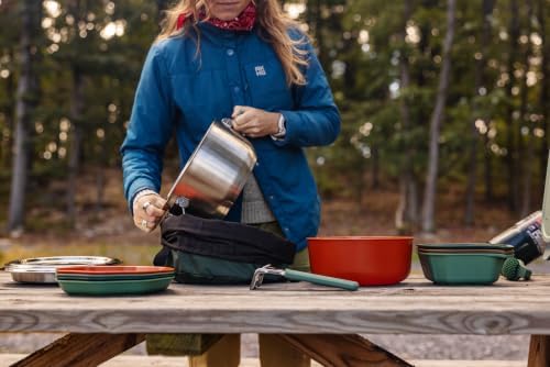 Gerber Gear ComplEAT Cook Set - Dishwasher-Safe Camping Cookware for Outdoor Cooking - Includes Saute Pan, Stock Pot, 4 Plates, 4 Bowls, Mixing Bowl & More