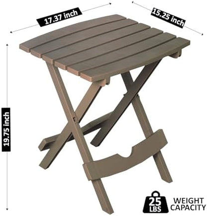 Adams Quik-Fold® Side Table - Portobello