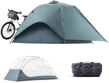 Wander Hawk 1-2 Person Backpacking Tent, Lightweight 1 Person / 2 Person Tent for Bikepacking Backpacking Camping & Hiking
