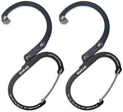 GEAR AID HEROCLIP (Large) Carabiner Gear Clip and Hook for Hanging Heavy Duty Items, Camping Backpacks, Suitcases, Kayaks, Bicycles and More