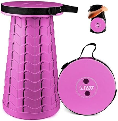 Folding Stool for Adults, Portable Chairs for Outside, Purple