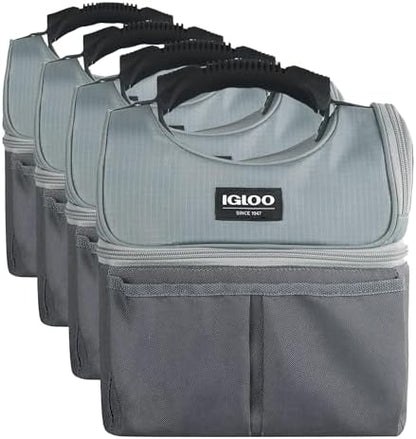 Igloo Gripper Soft Sided Cooler Bag | Insulated Dual Compartment Lunch Cooler