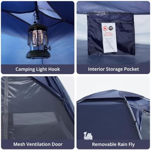 CAMEL CROWN Tents for Camping 2/3/4/5 Person Camping Dome Tent, Waterproof,Spacious, Lightweight Portable Backpacking Tent for Outdoor Camping/Hiking
