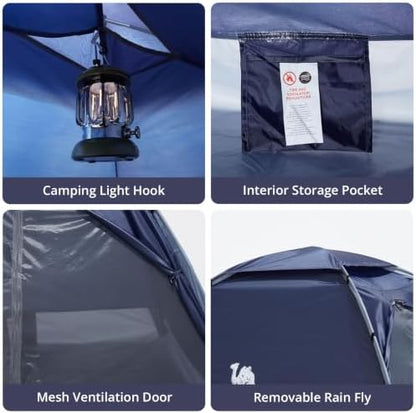 CAMEL CROWN Tents for Camping 2/3/4/5 Person Camping Dome Tent, Waterproof,Spacious, Lightweight Portable Backpacking Tent for Outdoor Camping/Hiking
