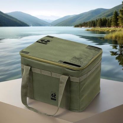 30/42L Camping Storage Bag Insulated Gear Organizer Foldable Storage Box