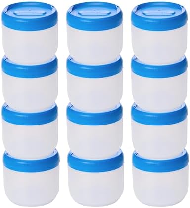 humangear STAX Stackable Containers, Medium Mid, Clear/Blue