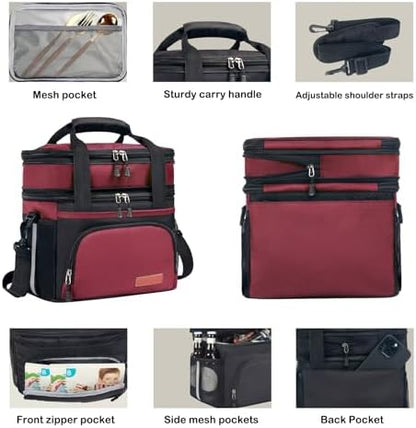 JOINGO Tactical Lunch Box for Men/Women, 16L Expandable Insulated Lunch Bag