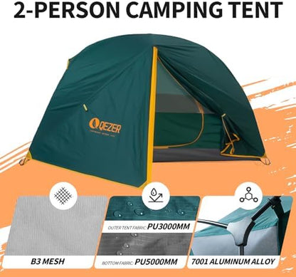 Ultralight Backpacking Tent, Waterproof Camping Tent for Hiking