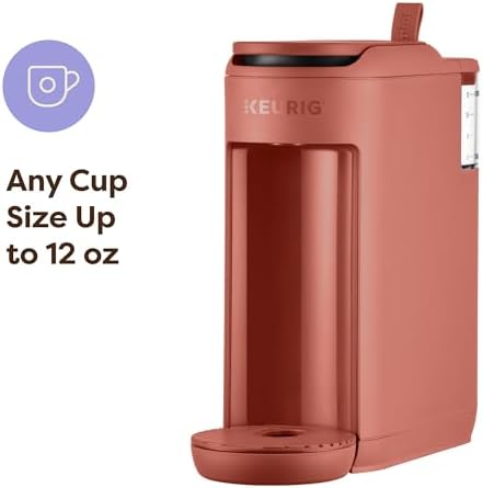 Keurig K-Mini Mate Single Serve K-Cup Pod Coffee Maker, Brews Up to 12 oz Cup, Compact Portable Coffee Machine for Small Spaces, Great for Dorms & Offices, Red Rocks