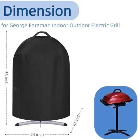 Mini Tabletop Gas Grill Cover for George Foreman Outdoor Electric Griddle