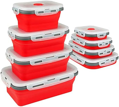 Guyuyii 4 Pack Collapsible Food Storage Containers with Lids