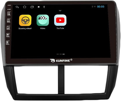 Kunfine Car Android Navigation Stereo GPS Radio Reverse Camera Display 9" IPS Touchscreen Headunit Tablet Pad Media Player for Subaru Forester 2007-2013, if Applicable Quad Core 1G+16G