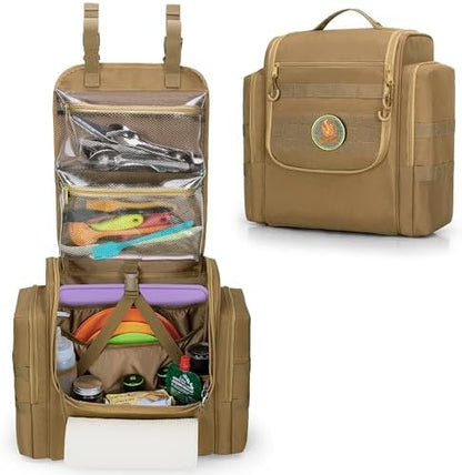 HODRANT Large Tactical Camping Kitchen Organizer for BBQ Cooking Essentials