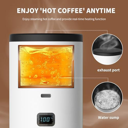 3-In-1 Portable Coffee Maker, 15 Bar Espresso Maker with LED Display
