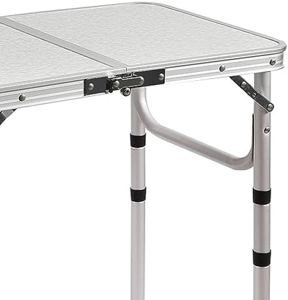 RedSwing 2ft Folding Camping Table,Small Portable Pinic Table Adjustable Height, Lightweight Aluminum Camping Table for Outdoor Indoor Hiking Camp