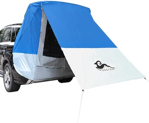 SUV Tailgate Tent with Awning, 2-Person Hatchback Tent for Camping