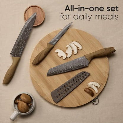 CAROTE 39pcs Pots and Pans Set, Nonstick Cookware Sets with Bakeware