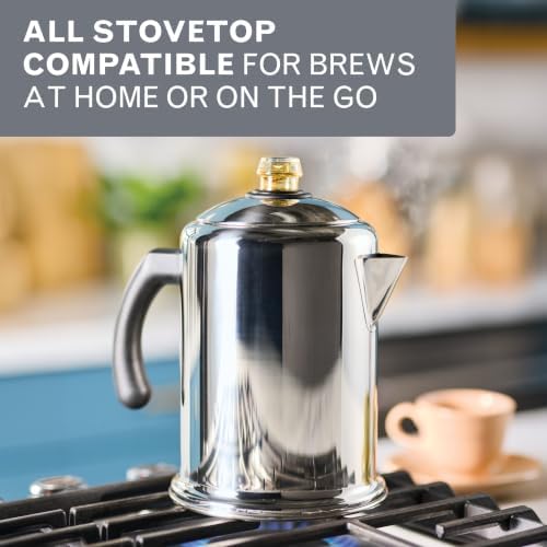 Farberware Classic Stainless Steel Yosemite 12-Cup Coffee Percolator