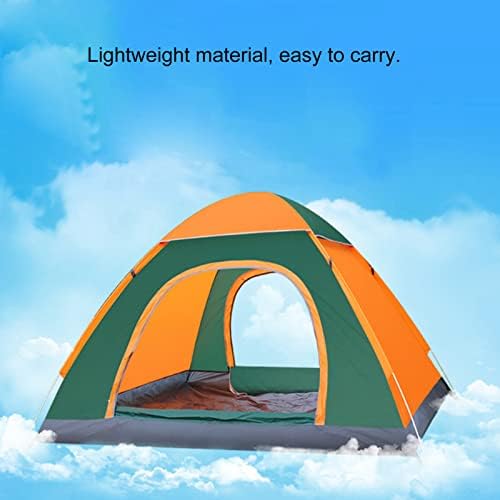 Family Dome Tent Pop-Up Tent Lightweight Tent Durable 210T Polyester Fabric Water-Resistant, UV Protection Easy Set Up for Camp Backpacking Hiking Outdoor,Green 1,M